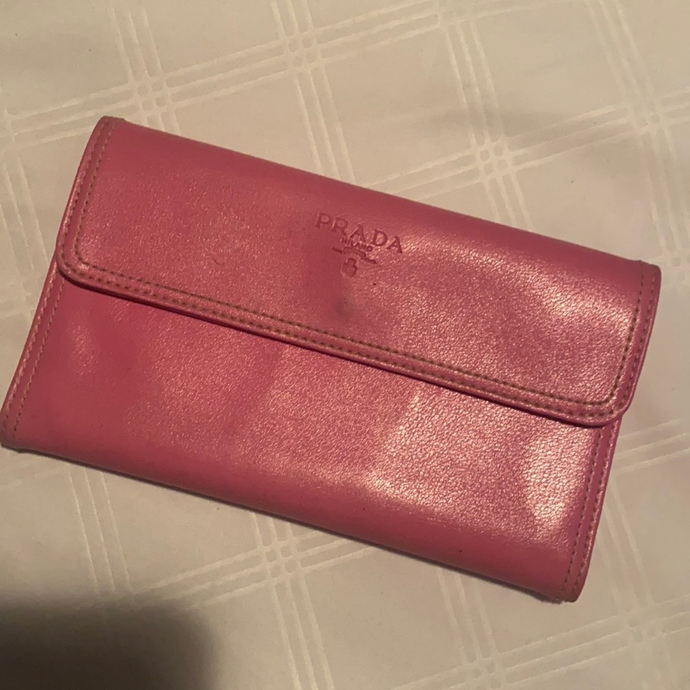 Pink Prada Wallet